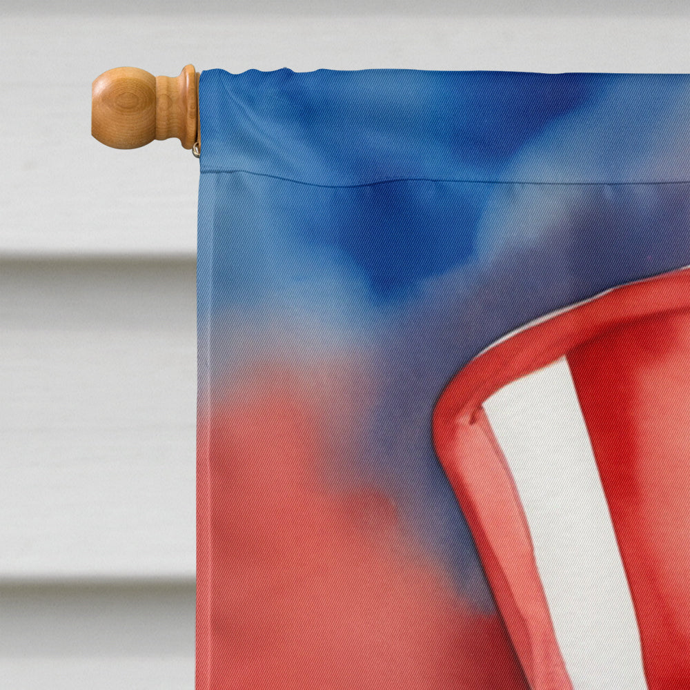 Dogue de Bordeaux Patriotic American House Flag-2