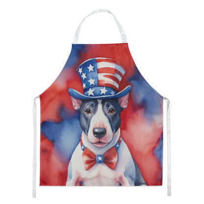 English Bull Terrier Patriotic American Apron-0