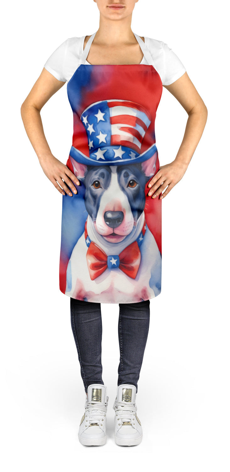 English Bull Terrier Patriotic American Apron-1