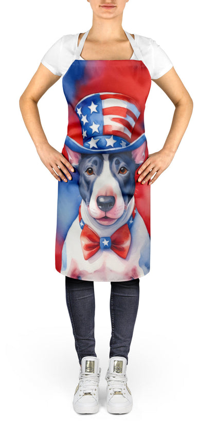English Bull Terrier Patriotic American Apron-1