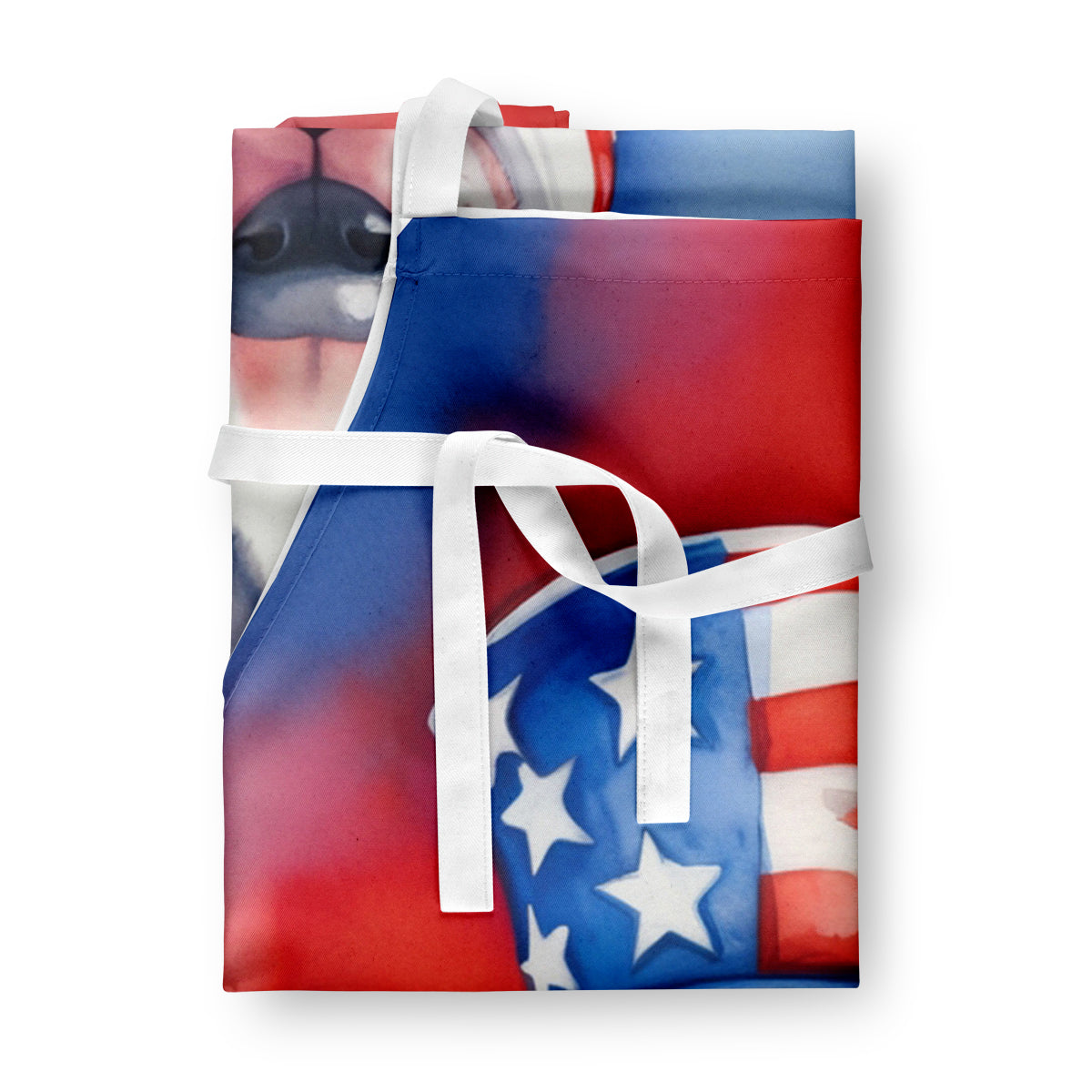 English Bull Terrier Patriotic American Apron-2