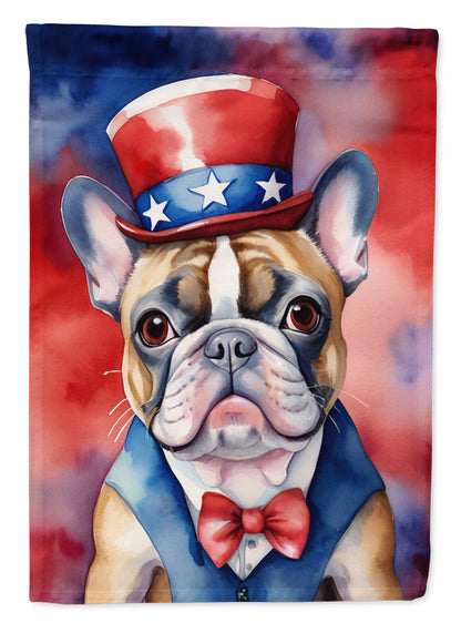 French Bulldog Patriotic American Garden Flag-0