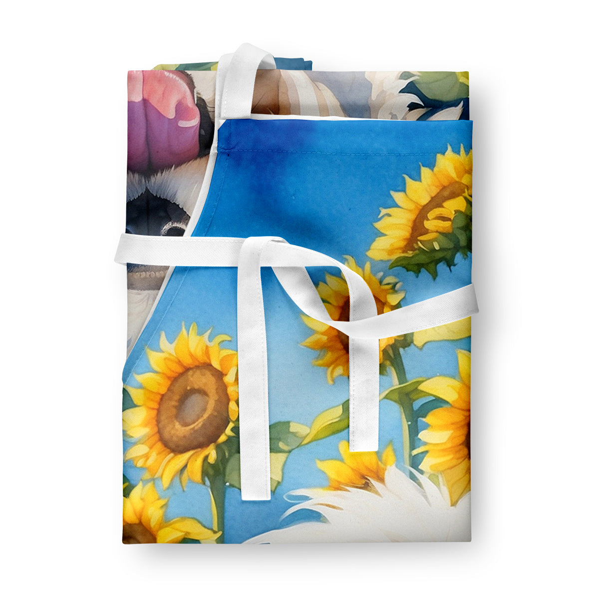 Coton de Tulear in Sunflowers Apron-2