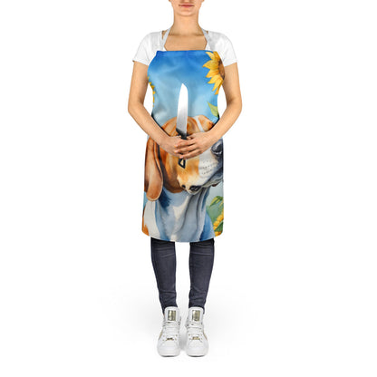 English Foxhound in Sunflowers Apron-4