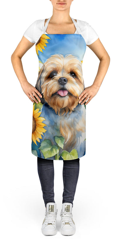 Lhasa Apso in Sunflowers Apron-1