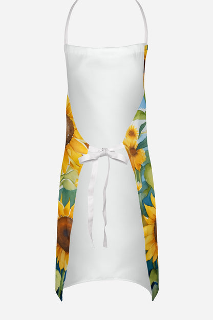 Lhasa Apso in Sunflowers Apron-3