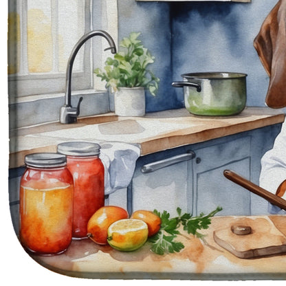 American English Coonhound The Chef Dish Drying Mat-3