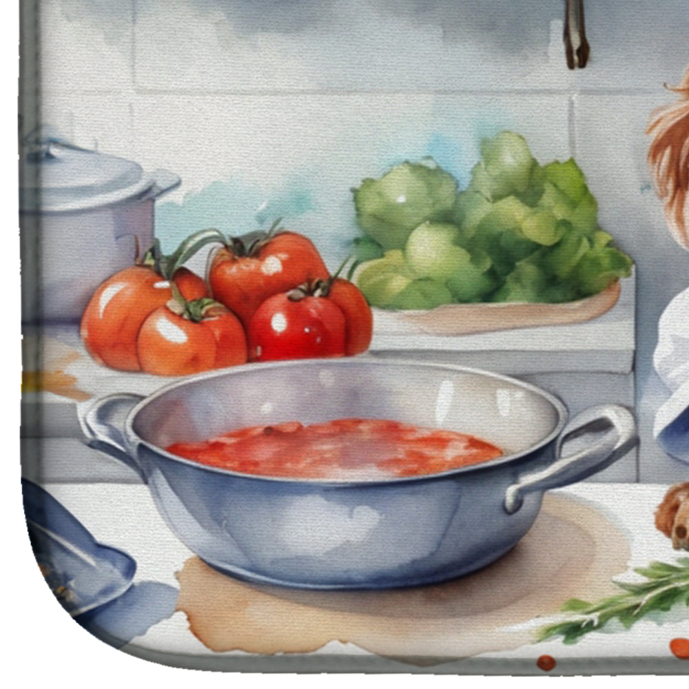 Cocker Spaniel The Chef Dish Drying Mat-3