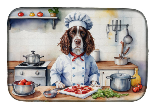 English Springer Spaniel The Chef Dish Drying Mat-0