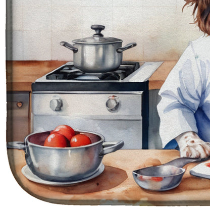 English Springer Spaniel The Chef Dish Drying Mat-3