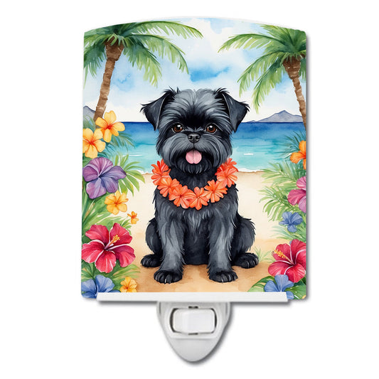 Affenpinscher Luau Ceramic Night Light-0