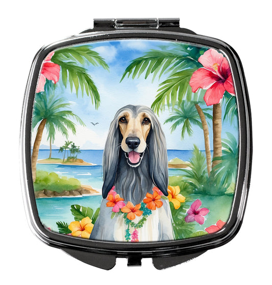 Afghan Hound Luau Compact Mirror-0
