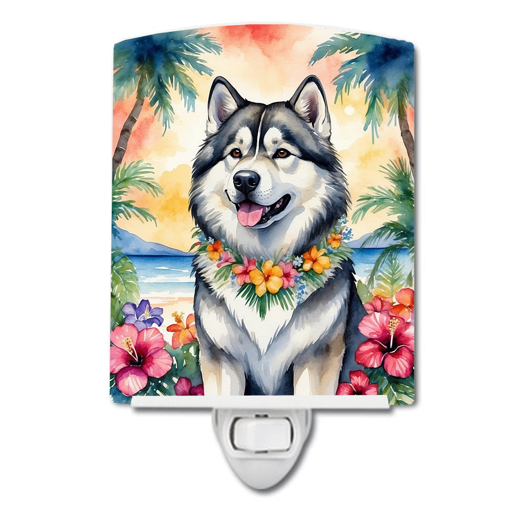 Alaskan Malamute Luau Ceramic Night Light-0