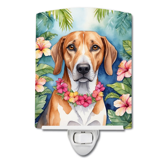 American Foxhound Luau Ceramic Night Light-0