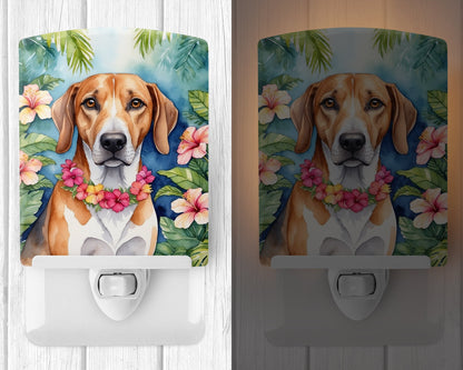 American Foxhound Luau Ceramic Night Light-1
