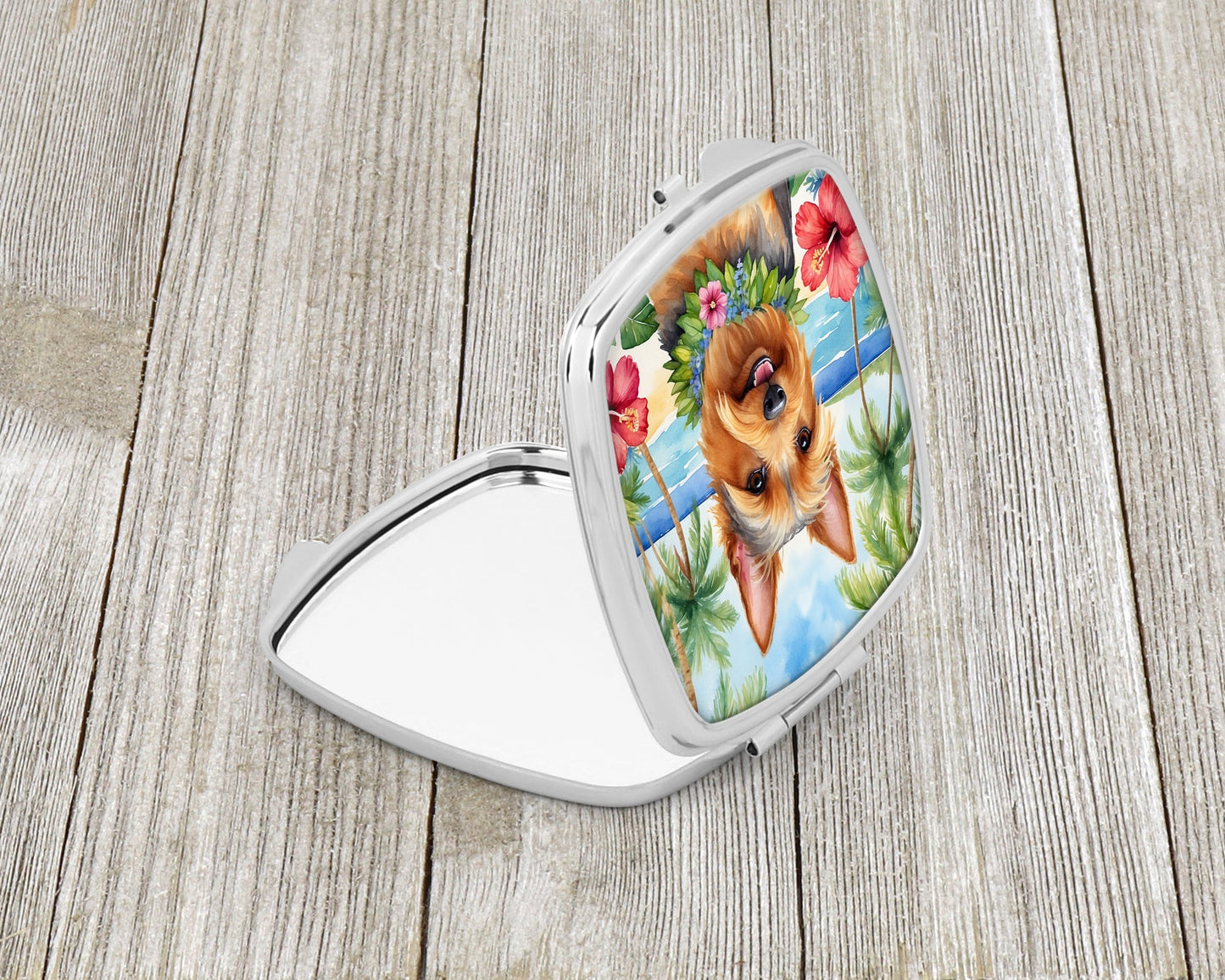 Australian Terrier Luau Compact Mirror-1