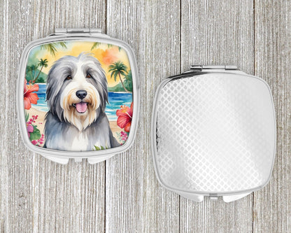 Bearded Collie Luau Compact Mirror-3