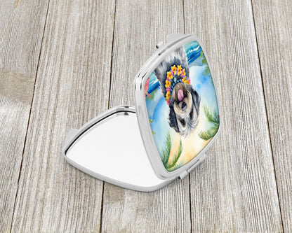 Bergamasco Sheepdog Luau Compact Mirror-1