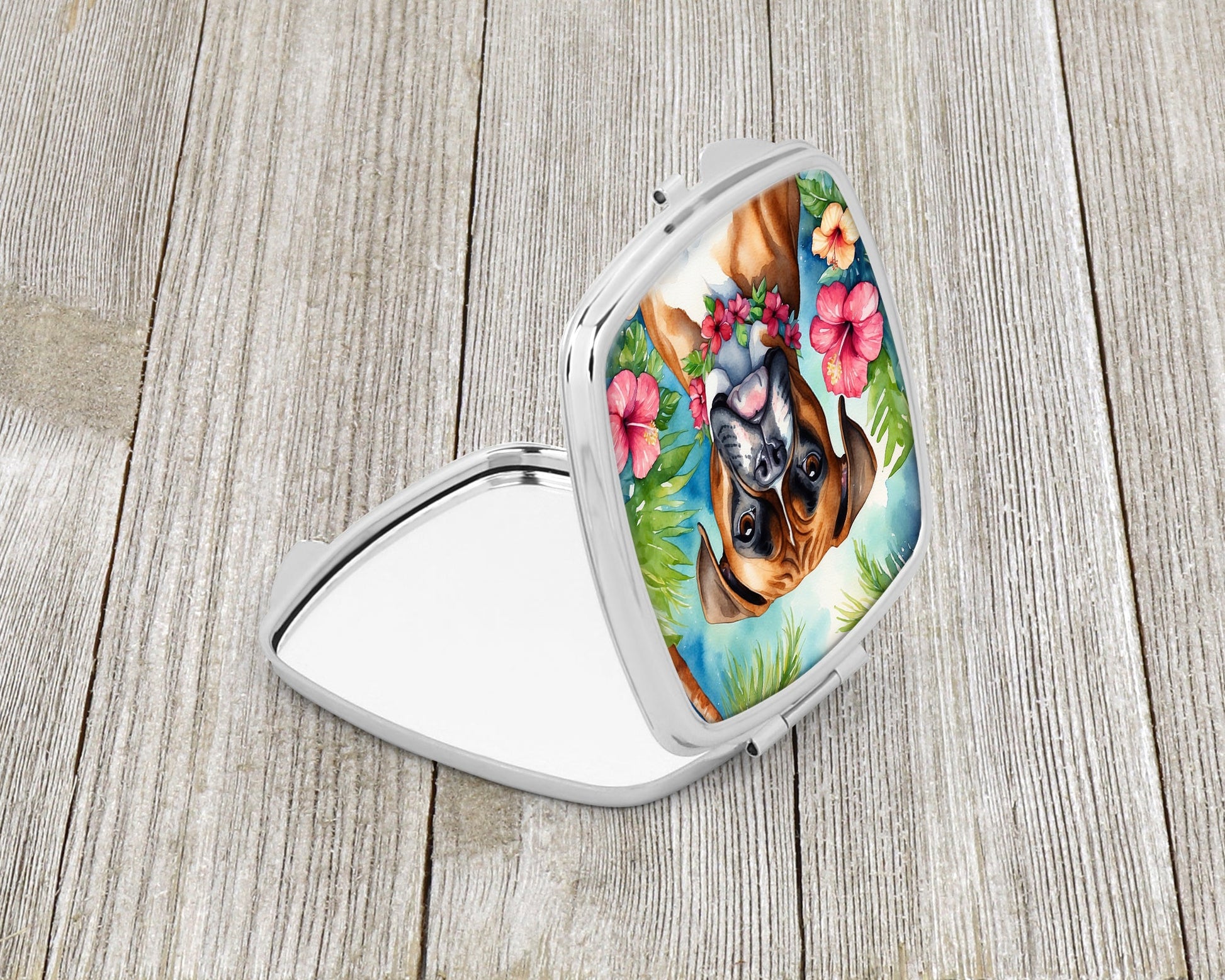 Boxer Luau Compact Mirror-1