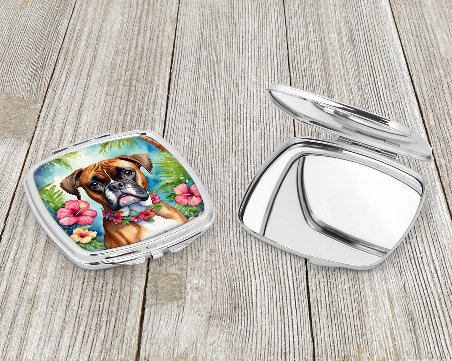 Boxer Luau Compact Mirror-2