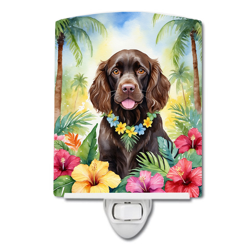Boykin Spaniel Luau Ceramic Night Light-0
