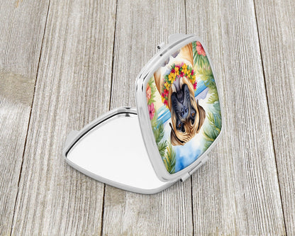 Bullmastiff Luau Compact Mirror-1