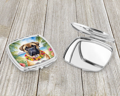 Bullmastiff Luau Compact Mirror-2