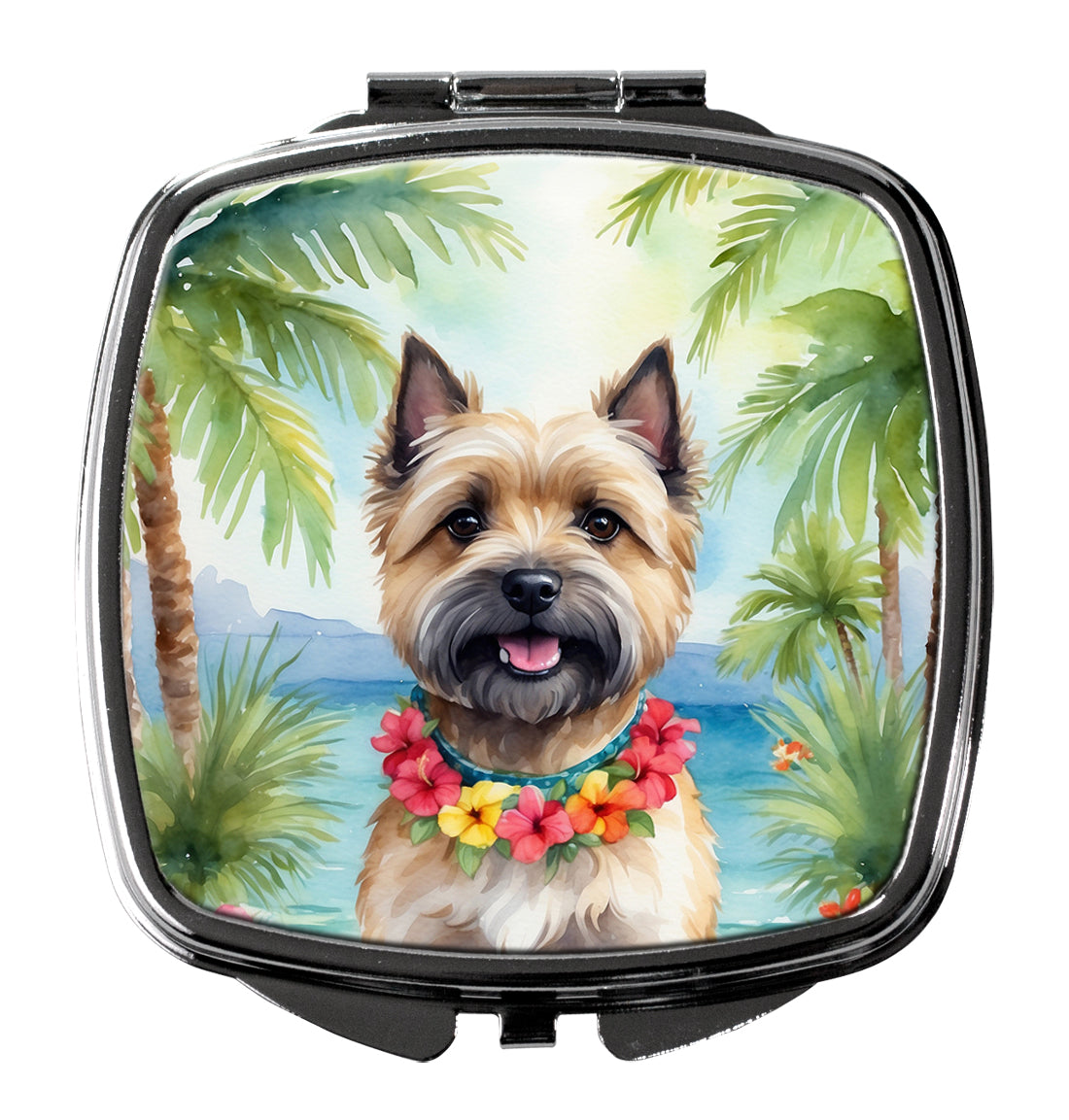 Cairn Terrier Luau Compact Mirror-0