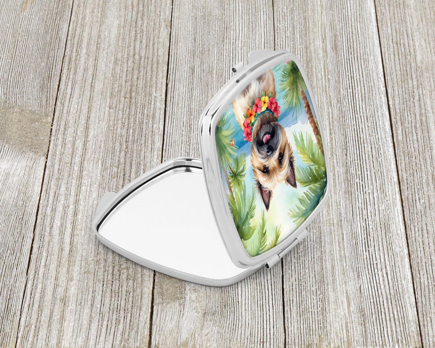Cairn Terrier Luau Compact Mirror-1