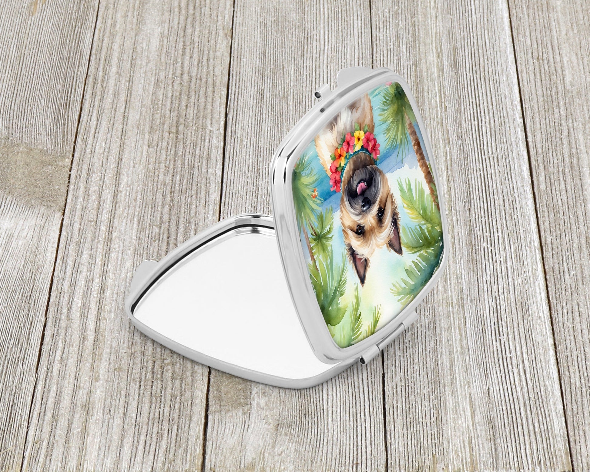 Cairn Terrier Luau Compact Mirror-1