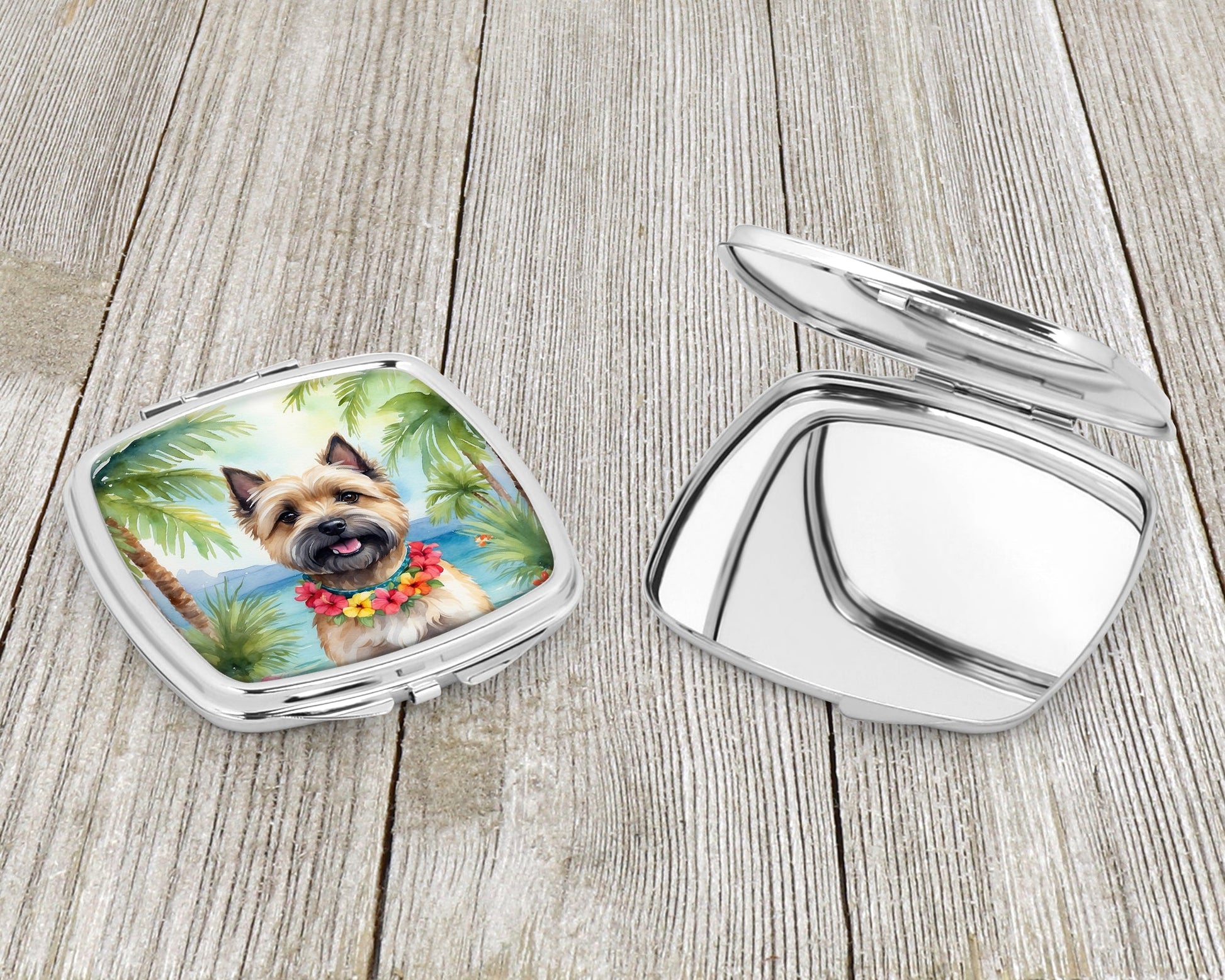 Cairn Terrier Luau Compact Mirror-2