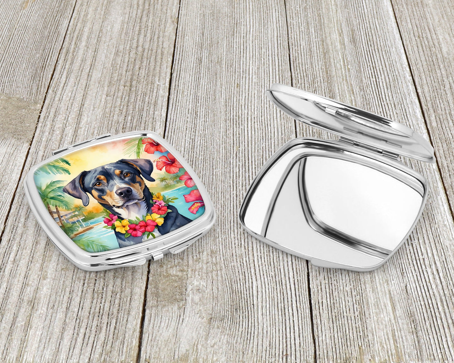 Catahoula Luau Compact Mirror-2