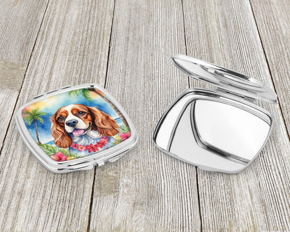 Cavalier Spaniel Luau Compact Mirror-2