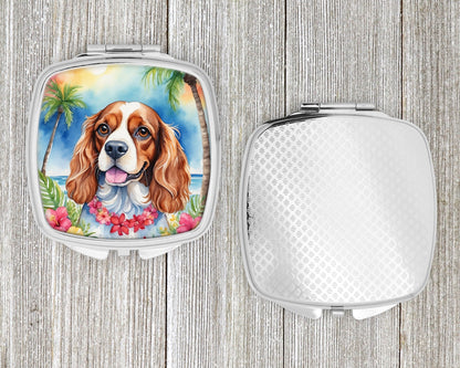 Cavalier Spaniel Luau Compact Mirror-3