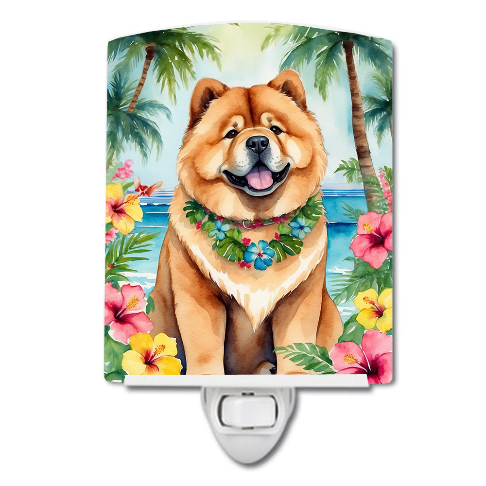 Chow Chow Luau Ceramic Night Light-0