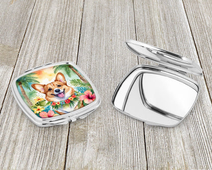 Corgi Luau Compact Mirror-2
