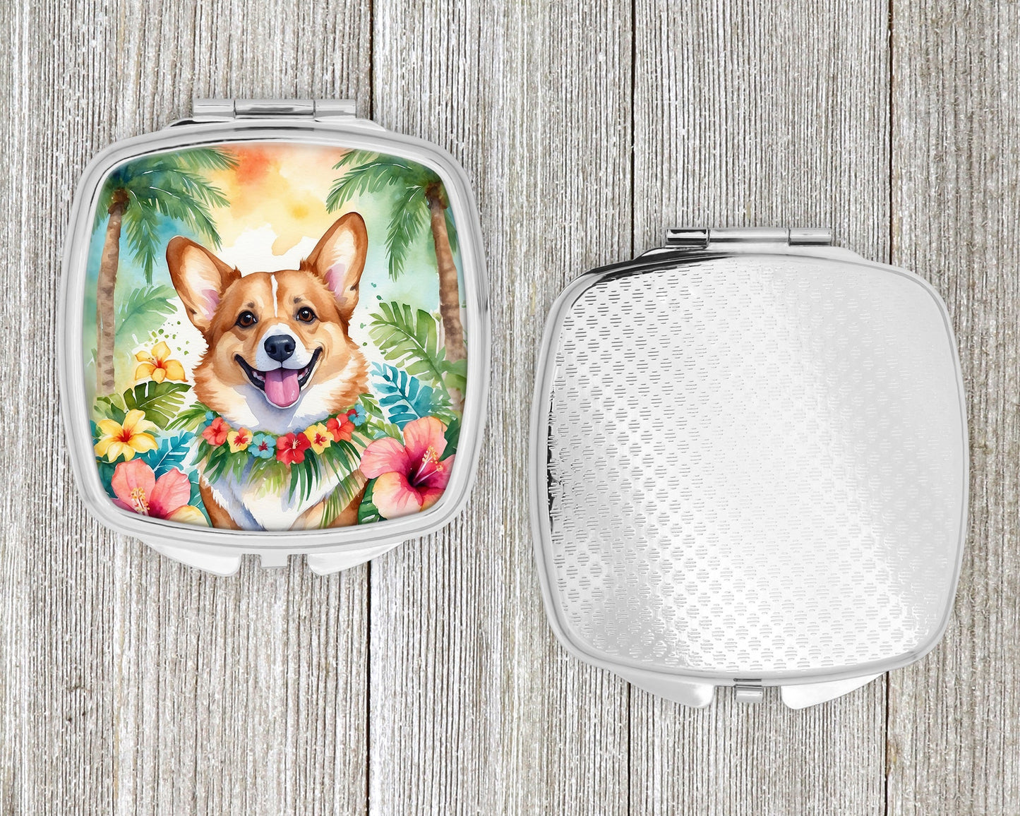 Corgi Luau Compact Mirror-3