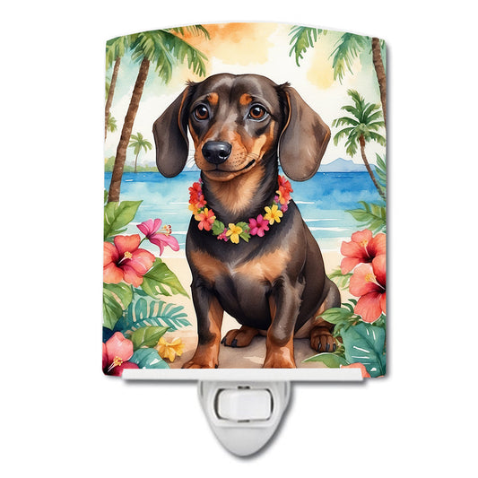 Dachshund Luau Ceramic Night Light-0