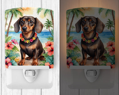 Dachshund Luau Ceramic Night Light-1