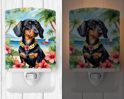 Dachshund Luau Ceramic Night Light-1