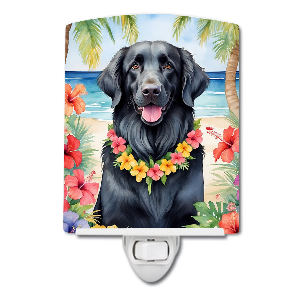 Flat-Coated Retriever Luau Ceramic Night Light-0