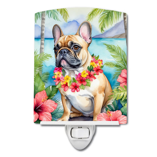 French Bulldog Luau Ceramic Night Light-0