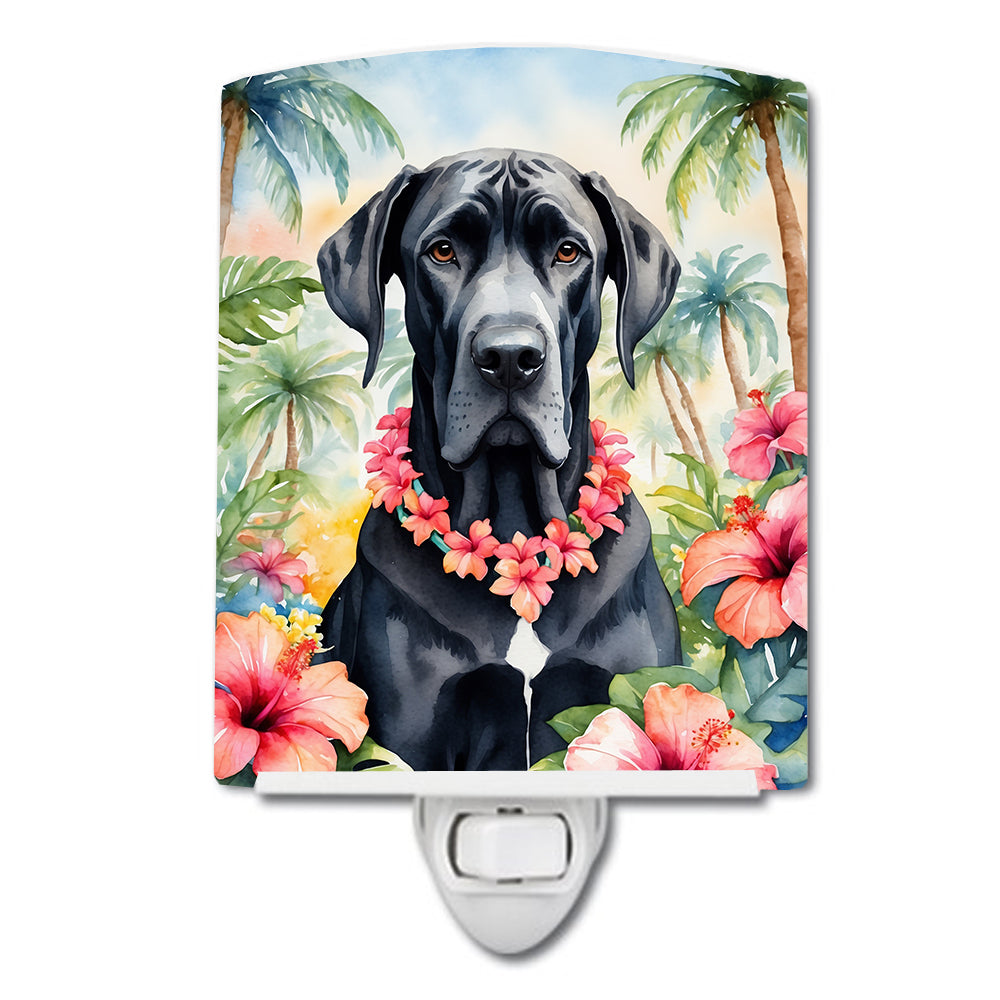 Great Dane Luau Ceramic Night Light-0