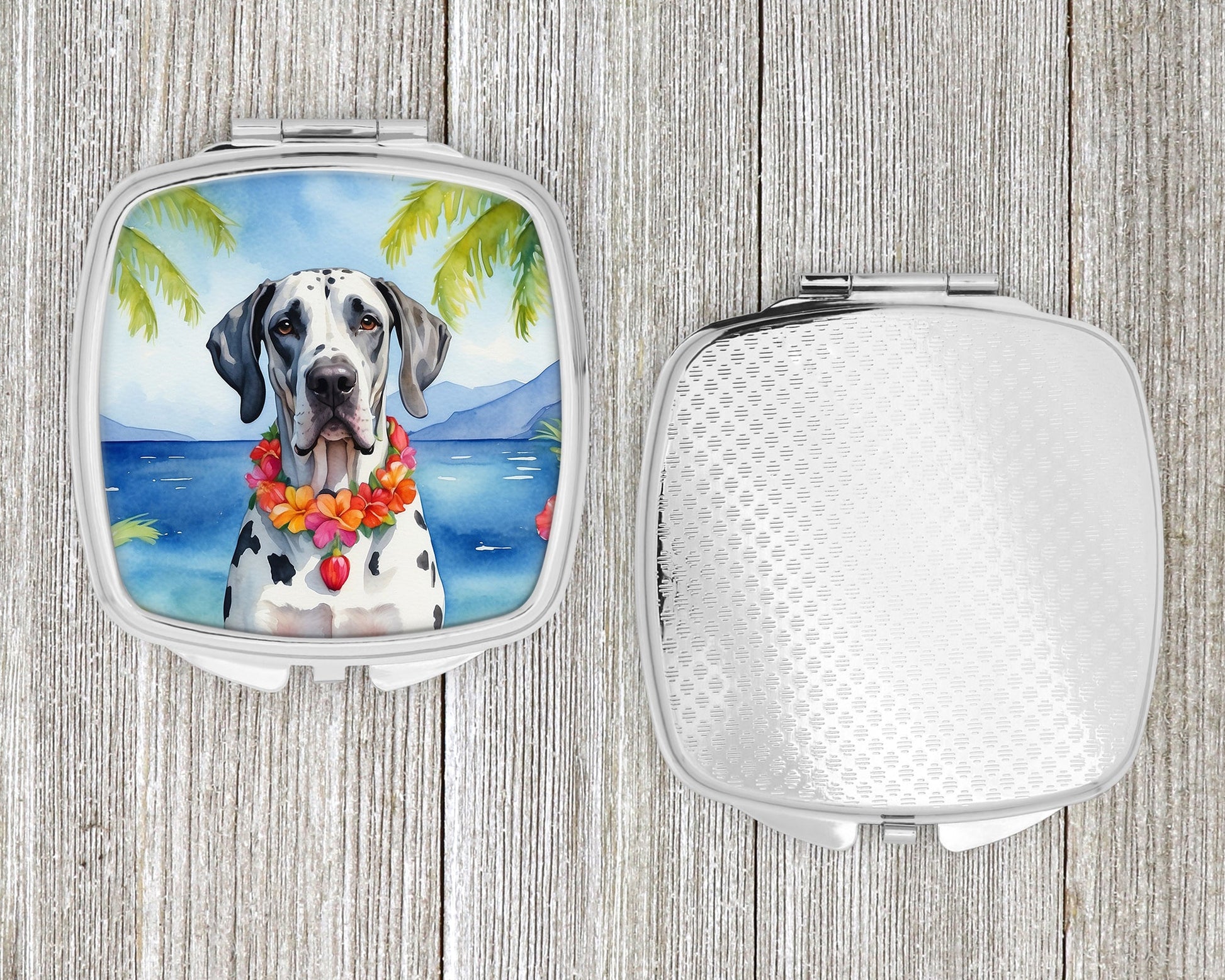Great Dane Luau Compact Mirror-3