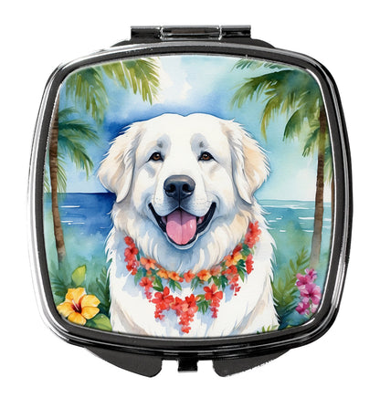 Great Pyrenees Luau Compact Mirror-0