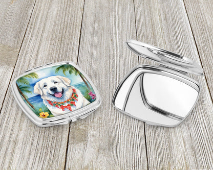 Great Pyrenees Luau Compact Mirror-2