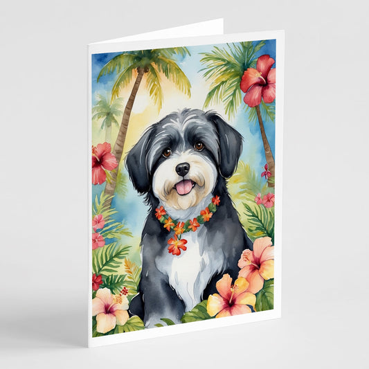 Havanese Luau Greeting Cards Pack of 8-0