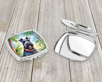 Kerry Blue Terrier Luau Compact Mirror-2