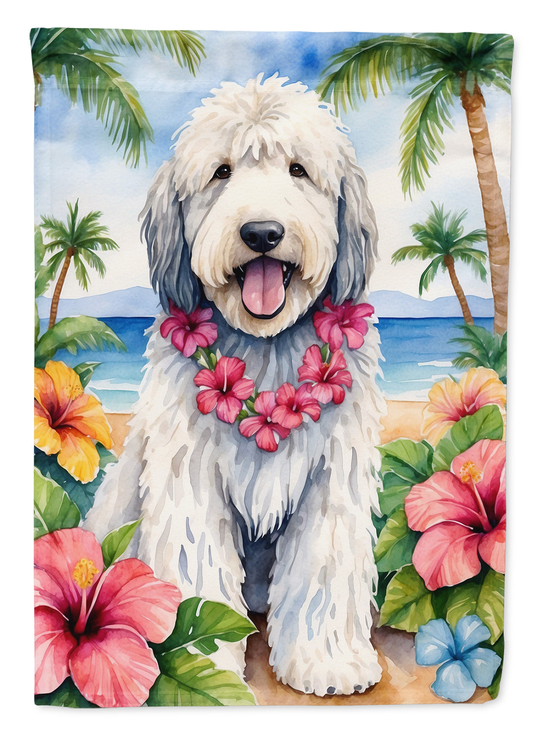 Komondor Luau House Flag-0