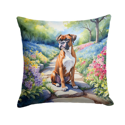 Boxer Spring Path Throw Pillow-0
